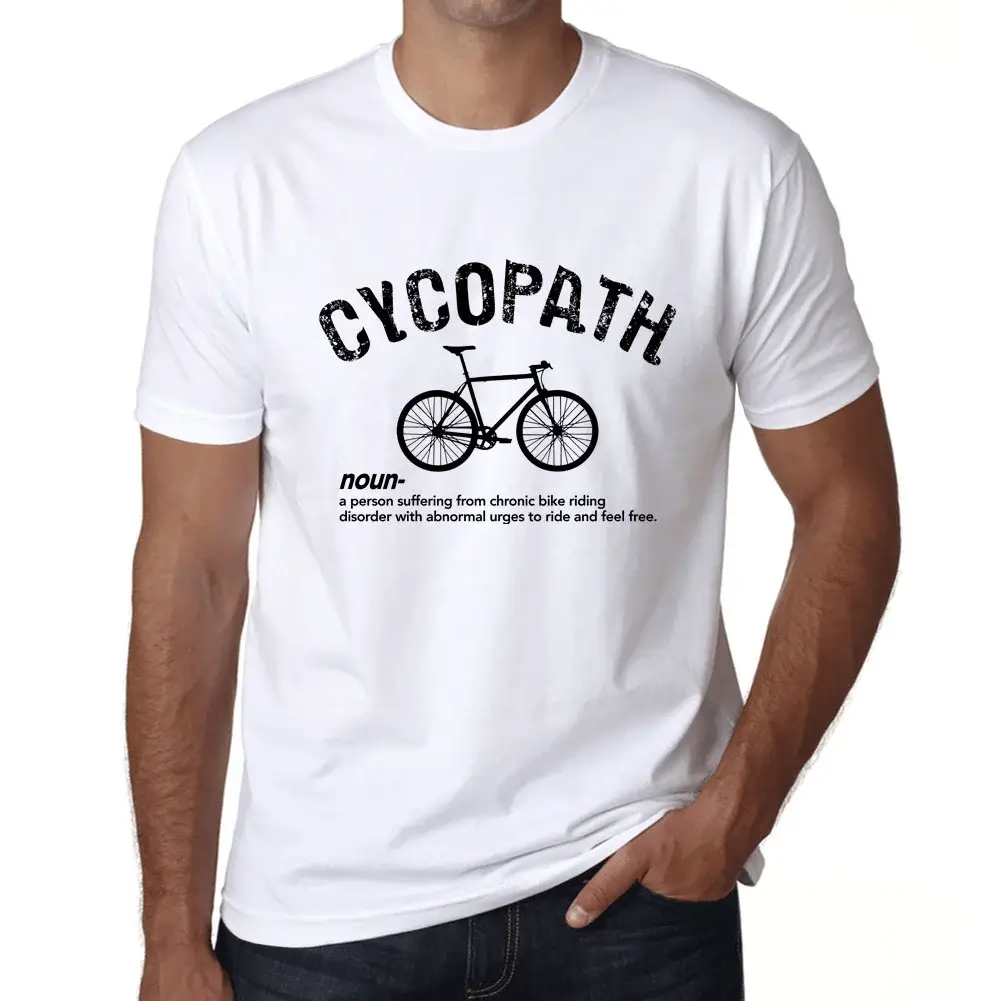 Men's Graphic T-Shirt Cycopath Cycling Theme Eco-Friendly Limited Edition