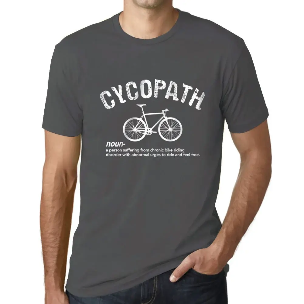 Men's Graphic T-Shirt Cycopath Cycling Theme Eco-Friendly Limited Edition