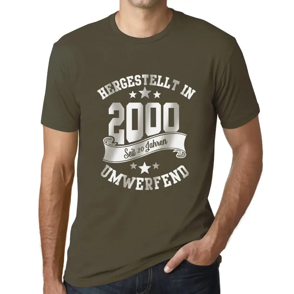 Herren Grafik T-Shirt Hergestellt In 2000 Geschenk 24. Geburtstag Jahrestag 24 - Bild 57 von 77