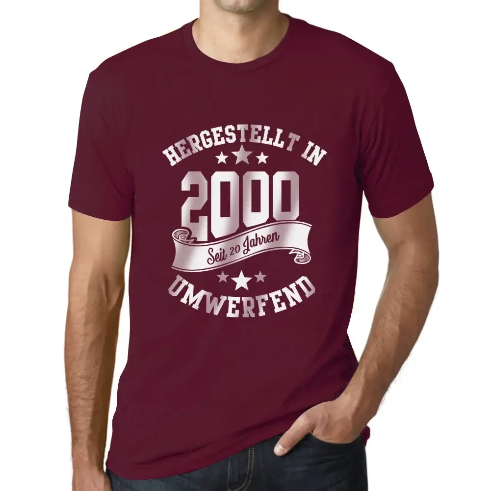 Herren Grafik T-Shirt Hergestellt In 2000 Geschenk 24. Geburtstag Jahrestag 24 - Bild 8 von 77