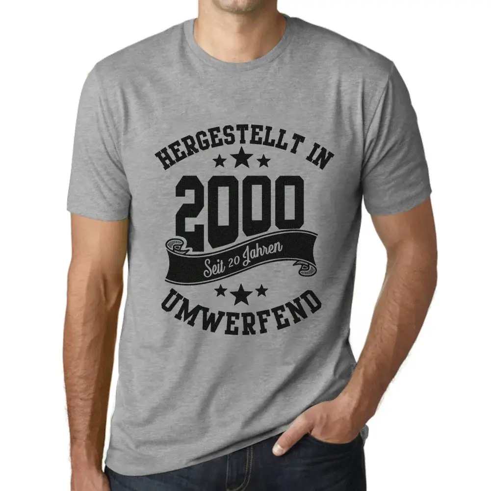 Herren Grafik T-Shirt Hergestellt In 2000 Geschenk 24. Geburtstag Jahrestag 24 - Bild 43 von 77