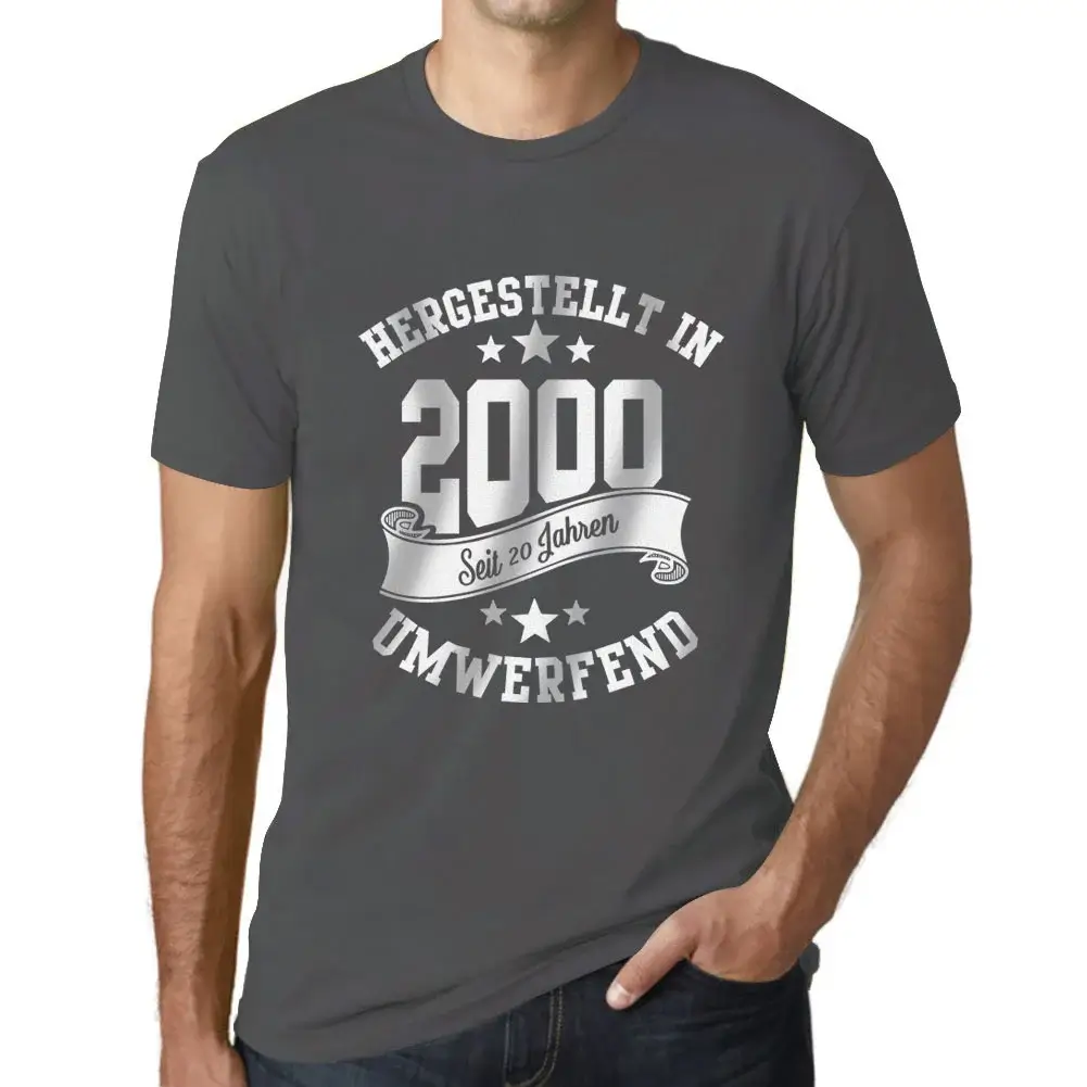 Herren Grafik T-Shirt Hergestellt In 2000 Geschenk 24. Geburtstag Jahrestag 24 - Bild 50 von 77