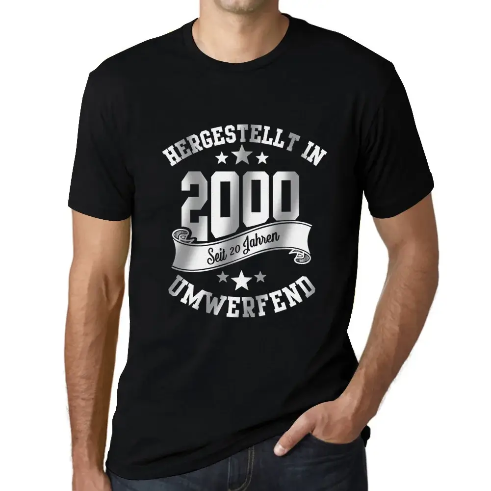 Herren Grafik T-Shirt Hergestellt In 2000 Geschenk 24. Geburtstag Jahrestag 24 - Bild 29 von 77
