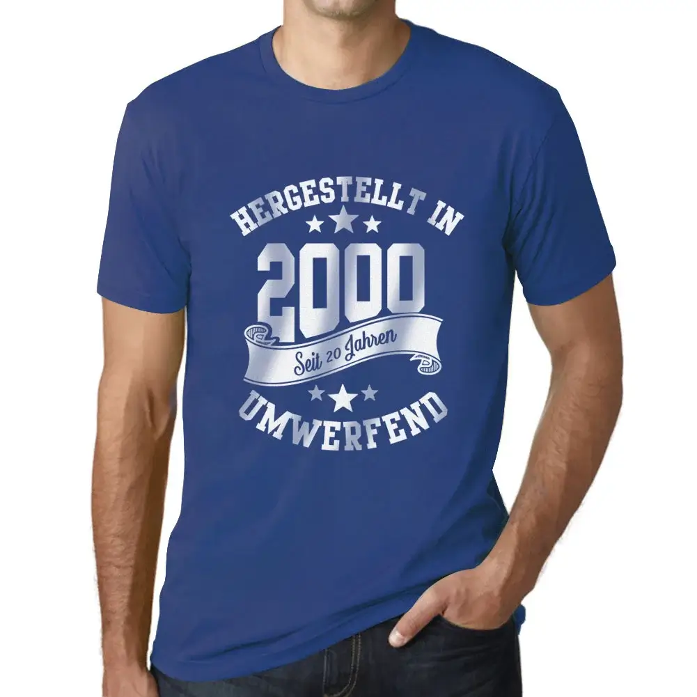 Herren Grafik T-Shirt Hergestellt In 2000 Geschenk 24. Geburtstag Jahrestag 24 - Bild 64 von 77
