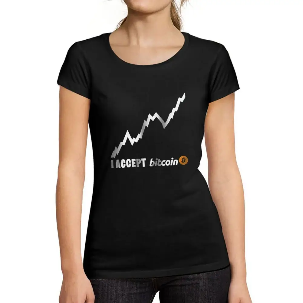 Damen Grafik T-Shirt Ich akzeptiere bitcoin Millionär btc hodl krypto – I  Accept | eBay.de