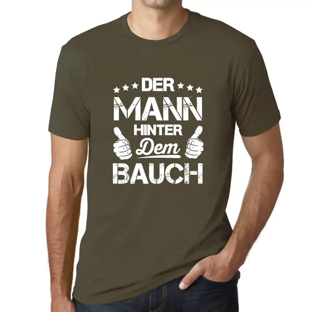 Herren Grafik T-Shirt Der Mann Hinter Dem Bauch Öko-Verantwortlich Vintage - Bild 57 von 77