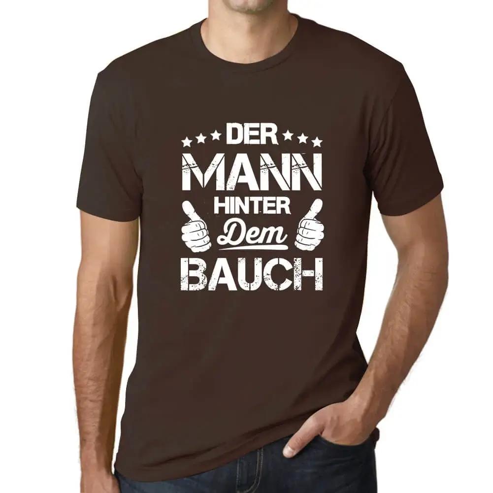 Herren Grafik T-Shirt Der Mann Hinter Dem Bauch Öko-Verantwortlich Vintage - Bild 71 von 77