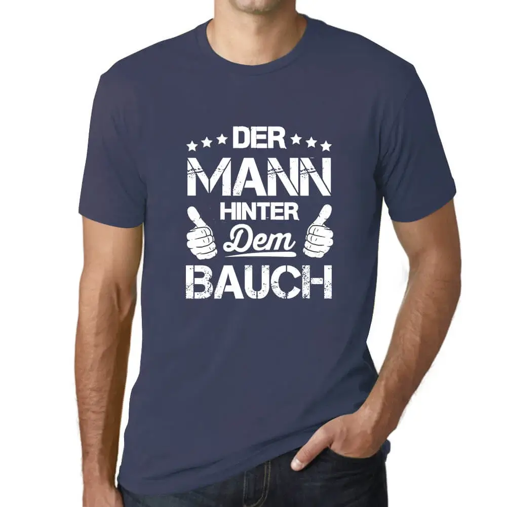 Herren Grafik T-Shirt Der Mann Hinter Dem Bauch Öko-Verantwortlich Vintage - Bild 15 von 77
