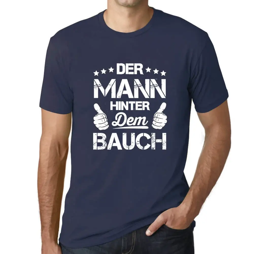 Herren Grafik T-Shirt Der Mann Hinter Dem Bauch Öko-Verantwortlich Vintage - Bild 36 von 77