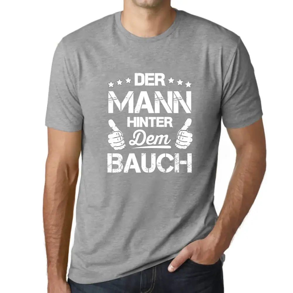 Herren Grafik T-Shirt Der Mann Hinter Dem Bauch Öko-Verantwortlich Vintage - Bild 43 von 77