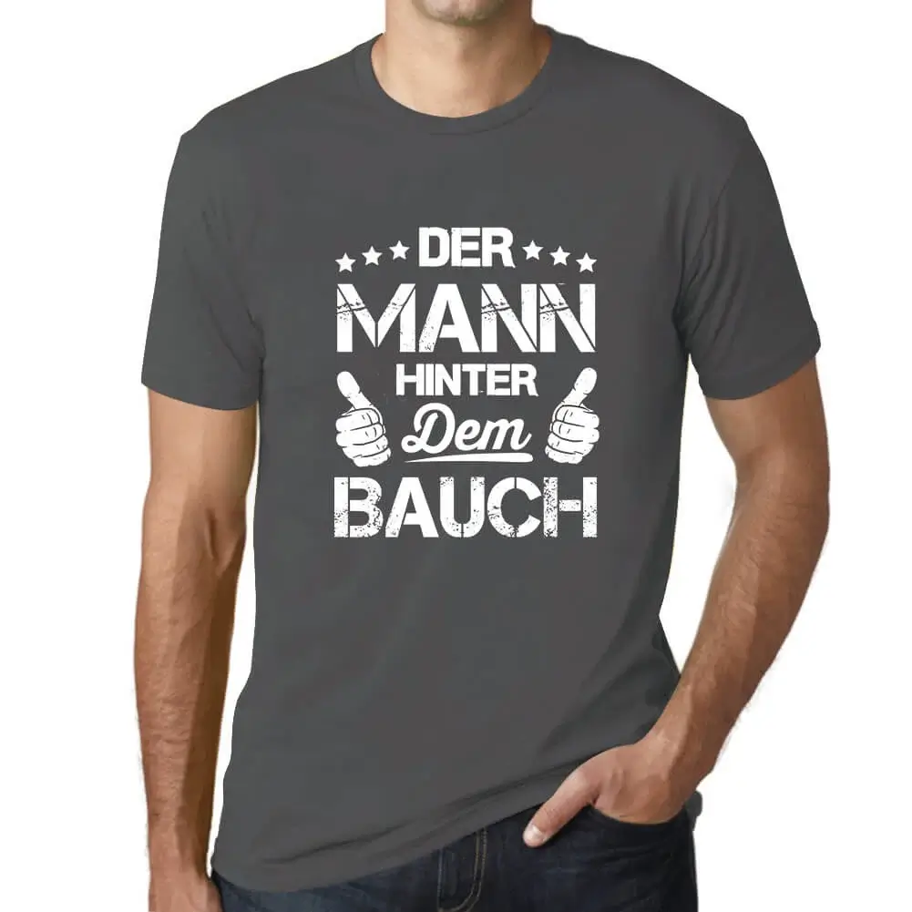 Herren Grafik T-Shirt Der Mann Hinter Dem Bauch Öko-Verantwortlich Vintage - Bild 50 von 77