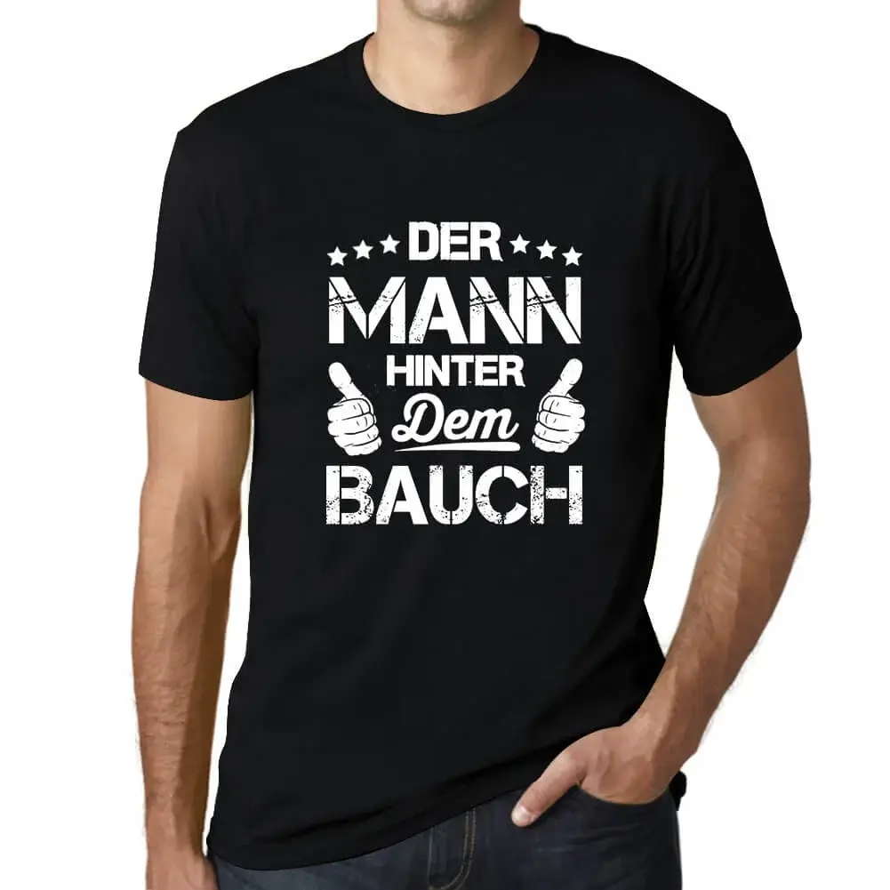 Herren Grafik T-Shirt Der Mann Hinter Dem Bauch Öko-Verantwortlich Vintage - Bild 29 von 77