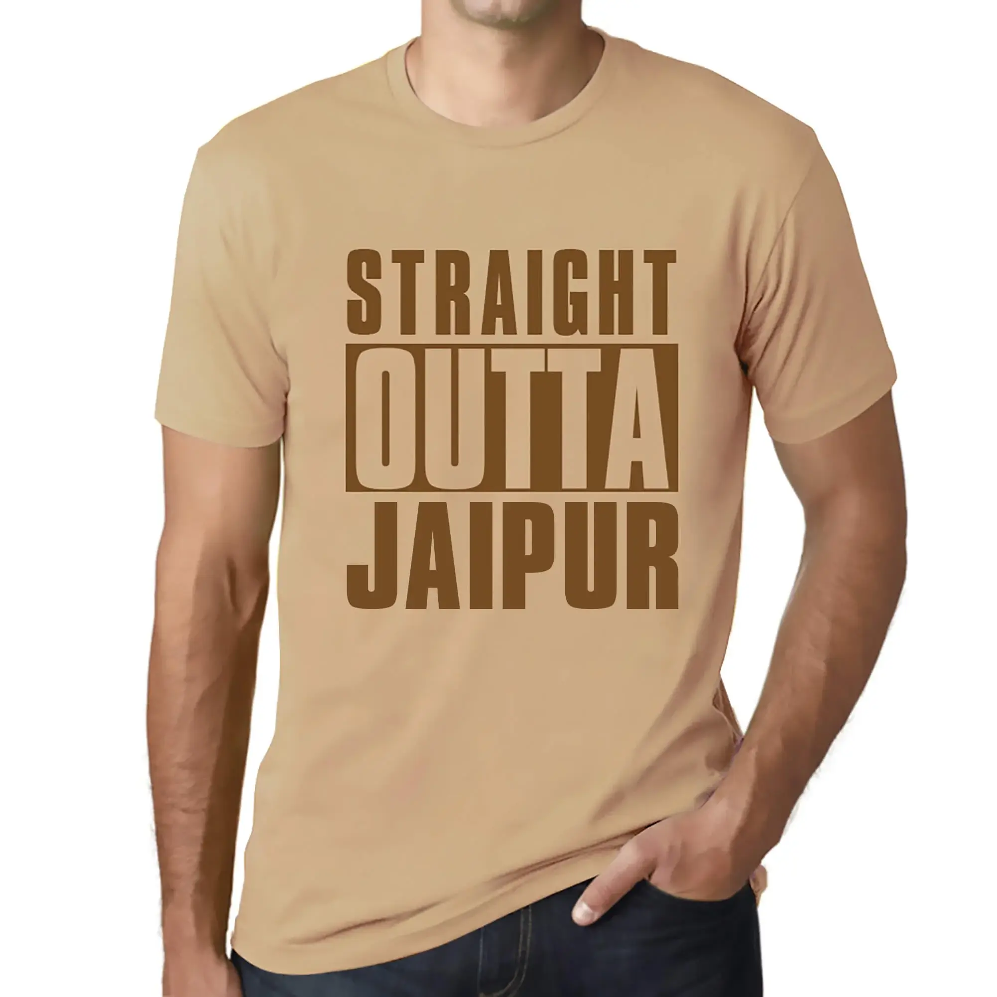 Men’s Graphic T-Shirt Straight Outta Jaipur Eco-Friendly Limited Edition