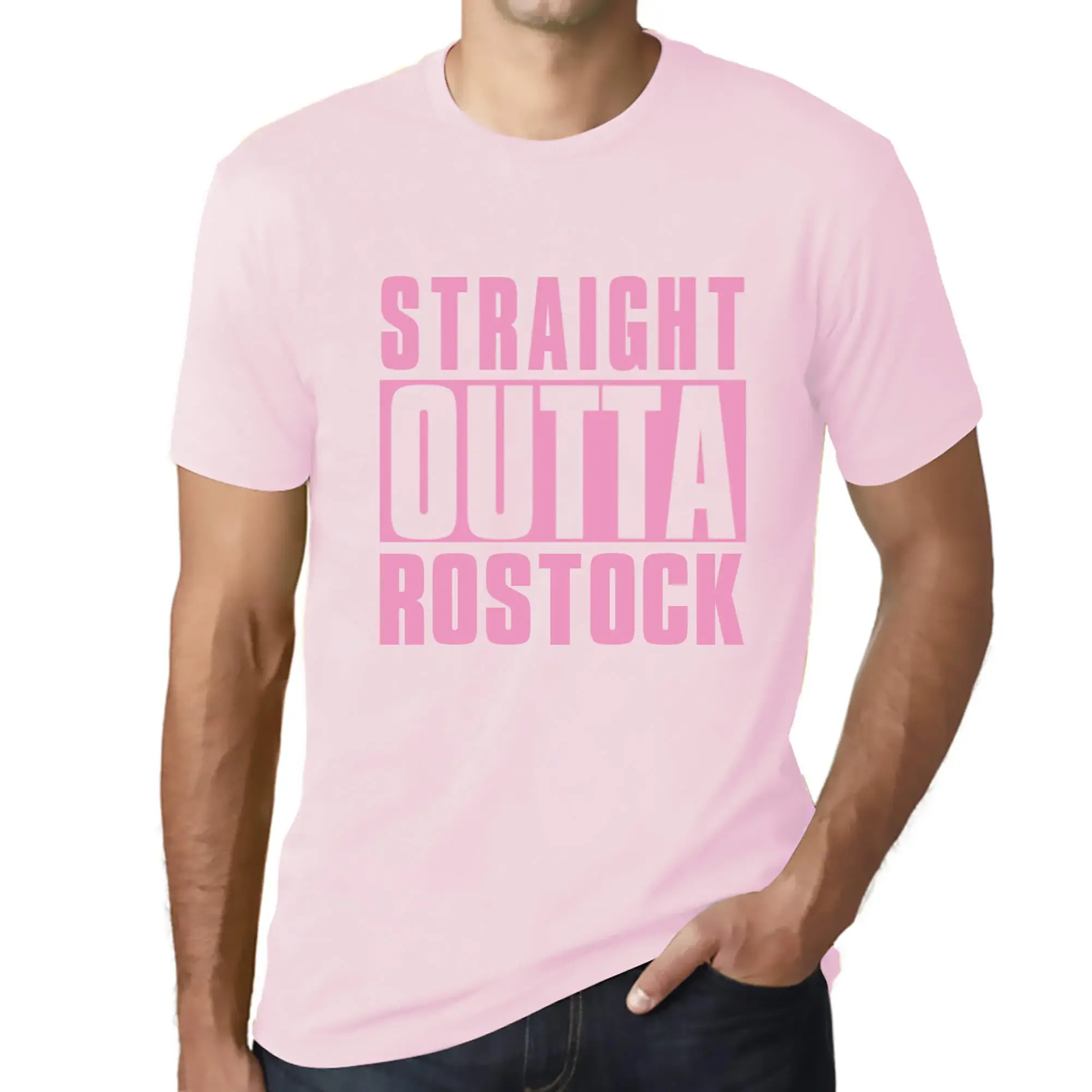 Herren Grafik T-Shirt Straight Outta Rostock umweltfreundlich limitierte Auflage - Bild 183 von 252