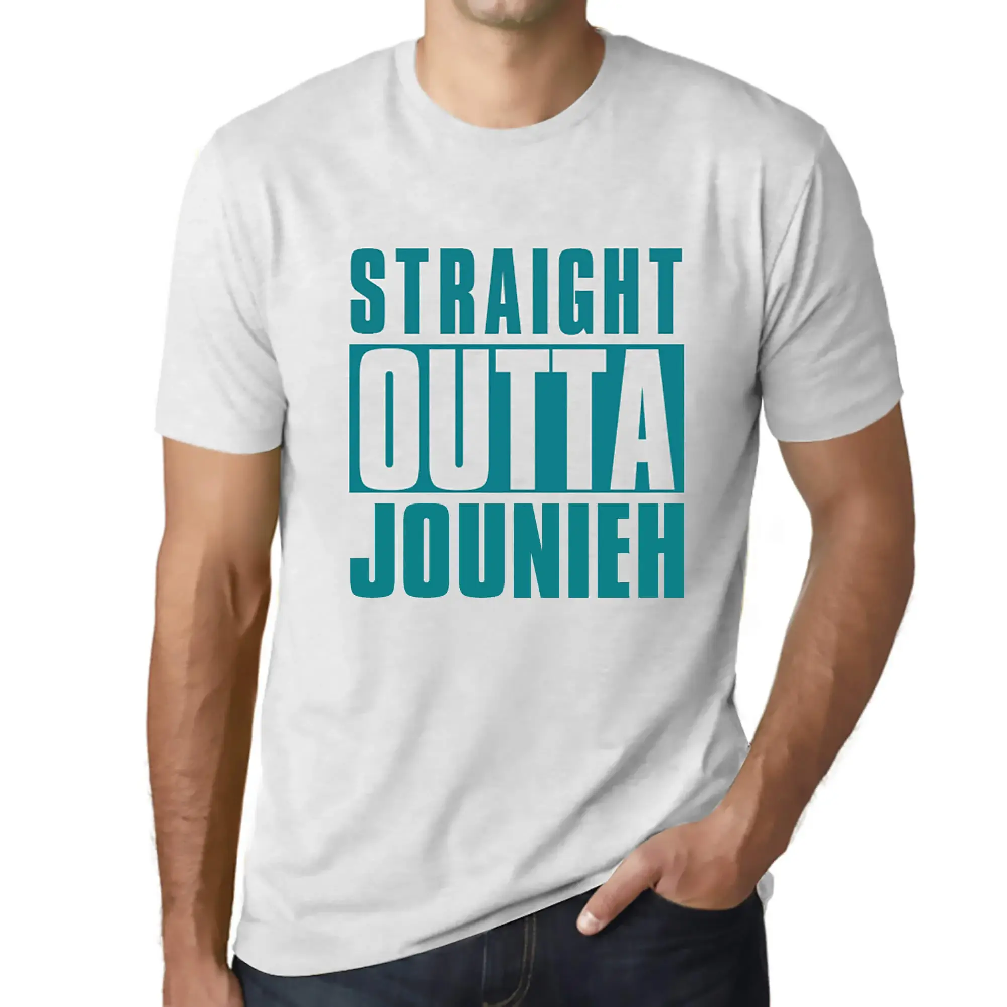 Camiseta gráfica para hombre Straight Outta Jounieh edición limitada ecológica - Imagen 232 de 252