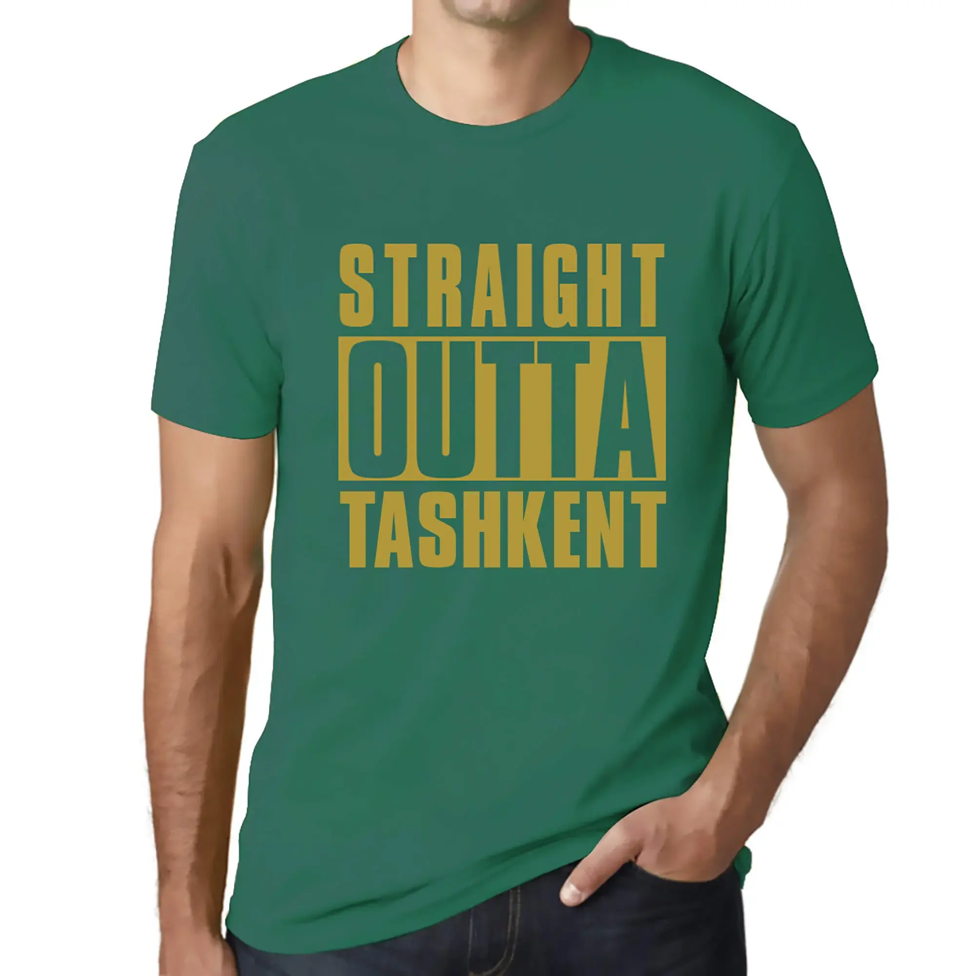 Men's Graphic T-Shirt Straight Outta Tashkent Eco-Friendly Limited Edition - Picture 71 of 252
