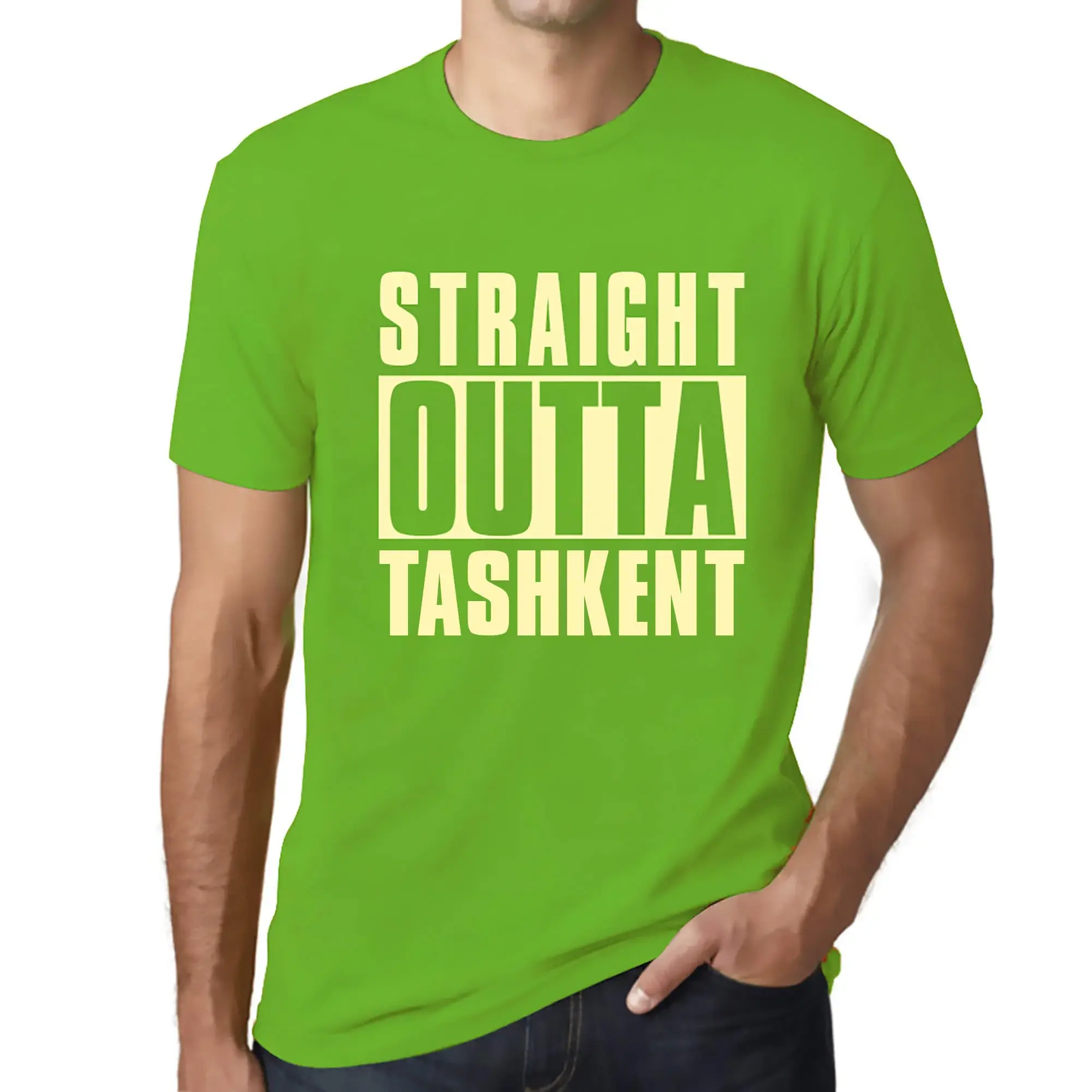 Men's Graphic T-Shirt Straight Outta Tashkent Eco-Friendly Limited Edition - Picture 134 of 252