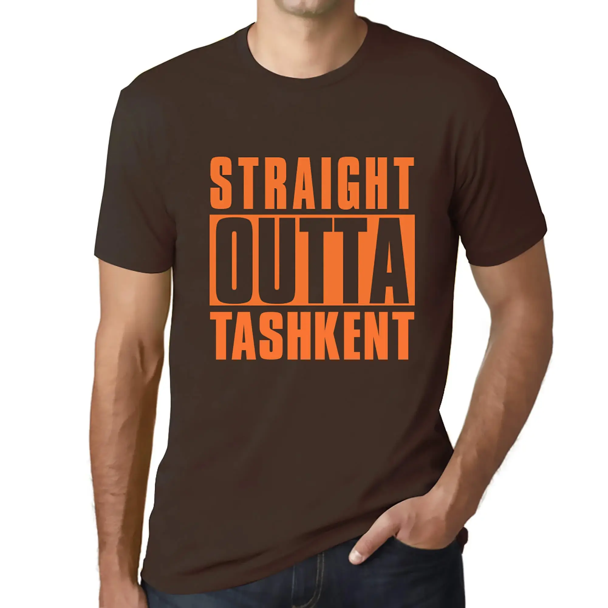Men's Graphic T-Shirt Straight Outta Tashkent Eco-Friendly Limited Edition - Picture 29 of 252