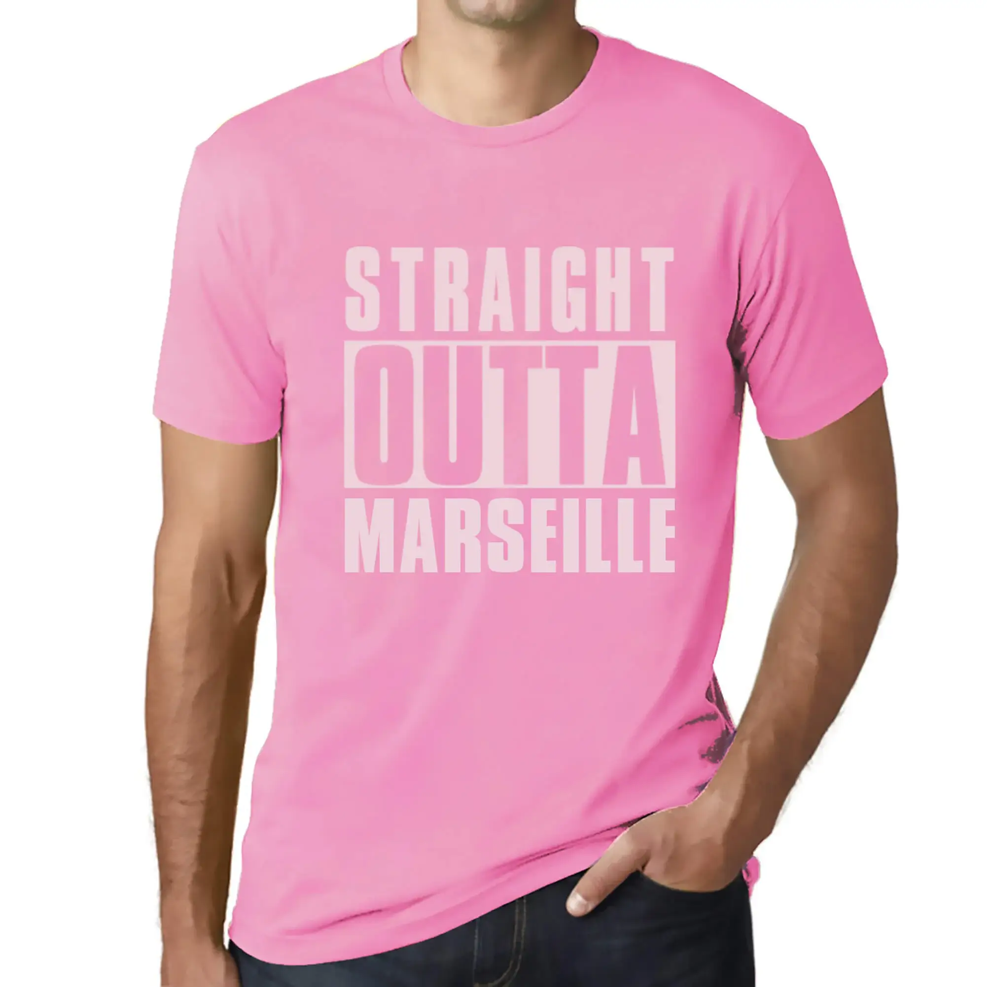 Men's Graphic T-Shirt Straight Outta Marseille Eco-Friendly Limited Edition - Picture 176 of 252