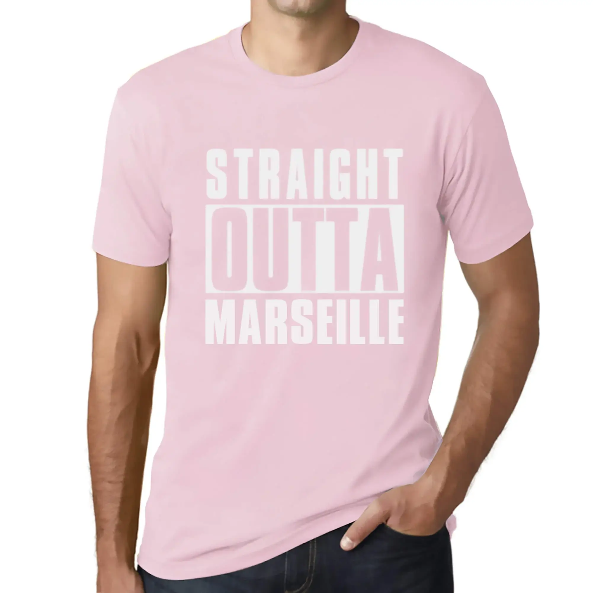 Men's Graphic T-Shirt Straight Outta Marseille Eco-Friendly Limited Edition - Picture 141 of 252