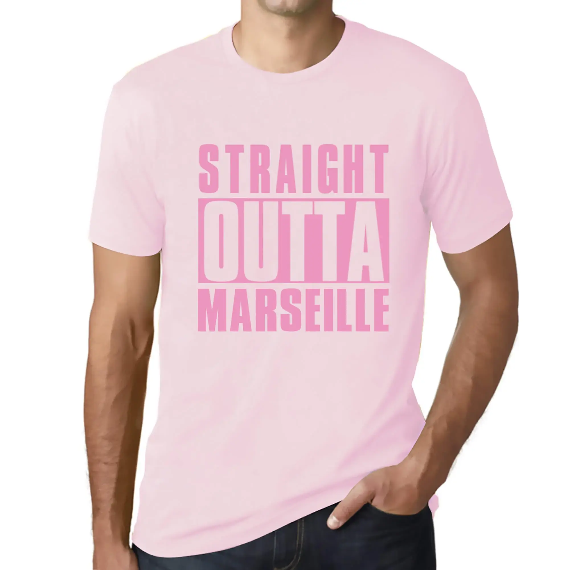 Men's Graphic T-Shirt Straight Outta Marseille Eco-Friendly Limited Edition - Picture 183 of 252