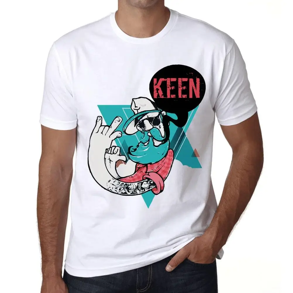 Uomo Maglietta Funky Grampa Keen T shirt Stampa Grafica Divertente Vintage Idea