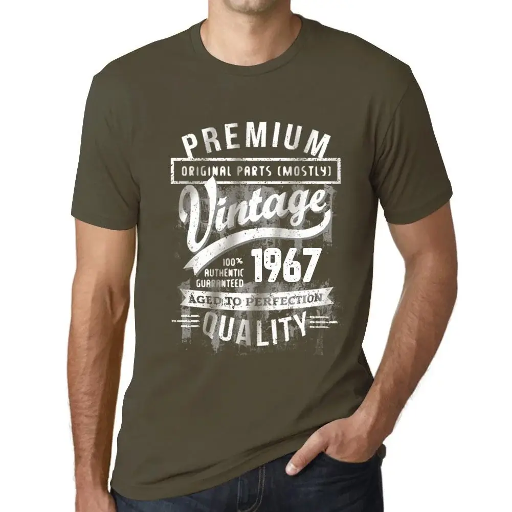 Homme Tee-Shirt Millésime Vieilli à la Perfection 1967 59 Ans T-Shirt Graphique Idée Cadeau 59e Anniversaire Vintage Année 1967 Nouveauté Noir Profond XS