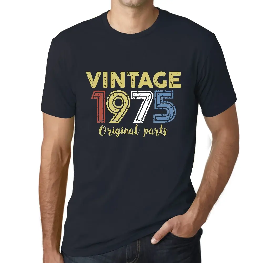 Men's Graphic T-Shirt Original Parts 1975 49th Birthday Anniversary 49 Year Old - Foto 22 di 28