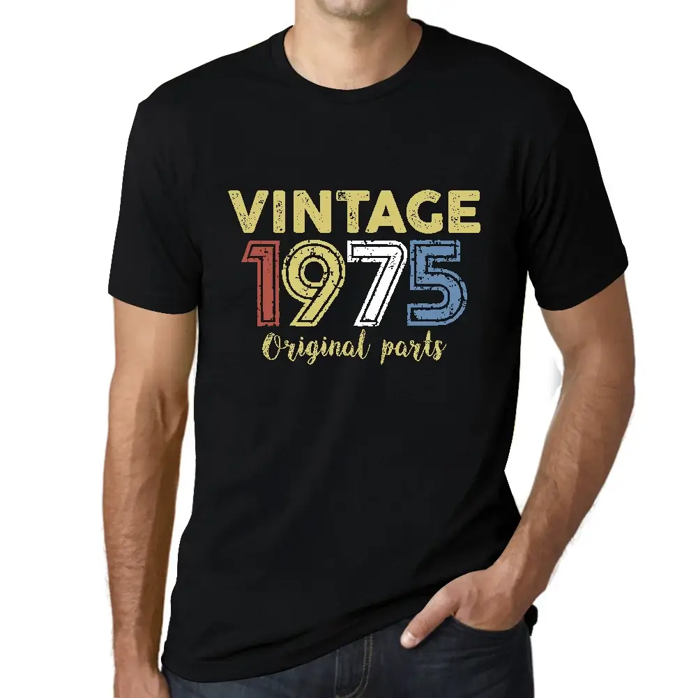 Men's Graphic T-Shirt Original Parts 1975 49th Birthday Anniversary 49 Year Old - Foto 1 di 28