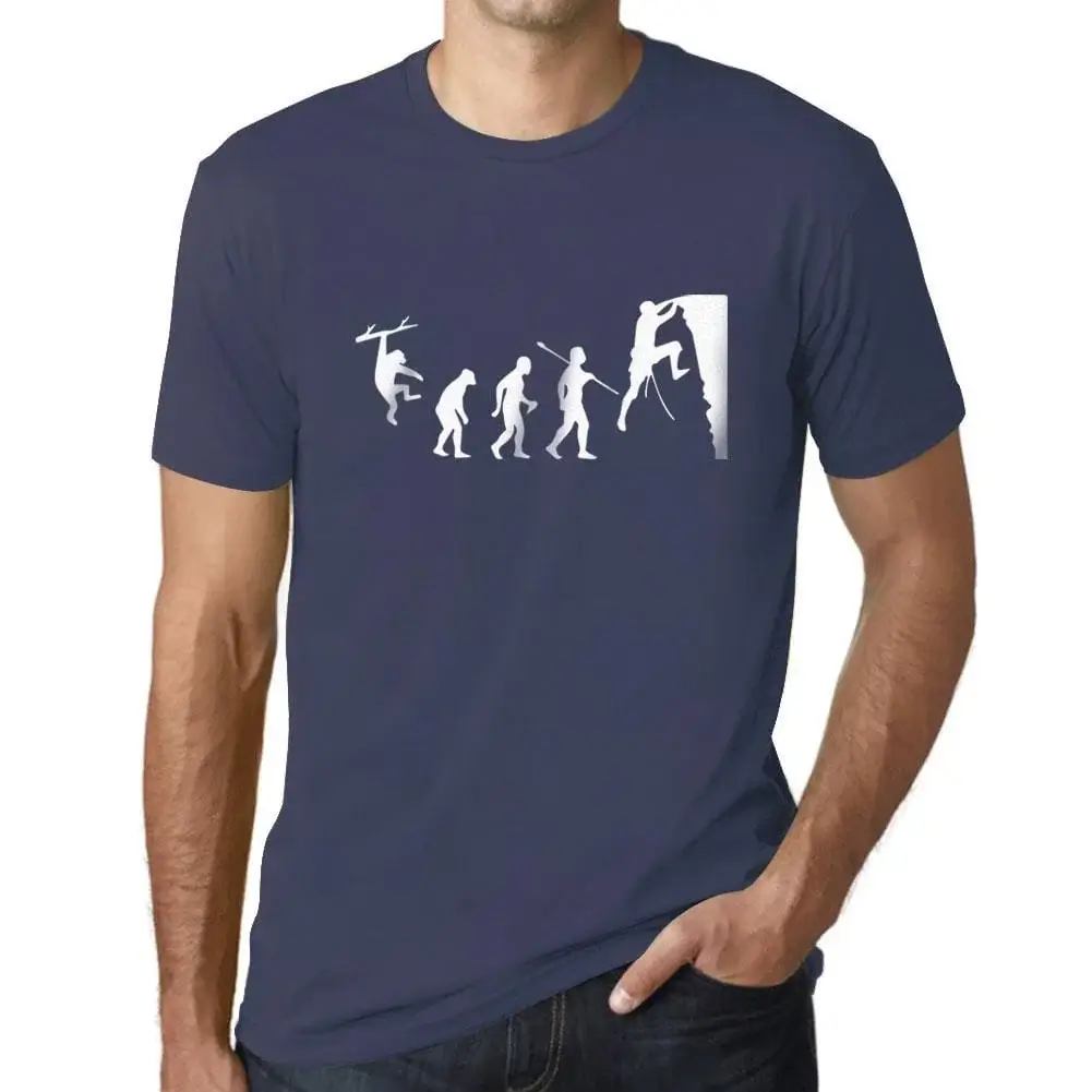 Camiseta Estampada para Hombre Evolución De La Escalada – Climbing Evolution