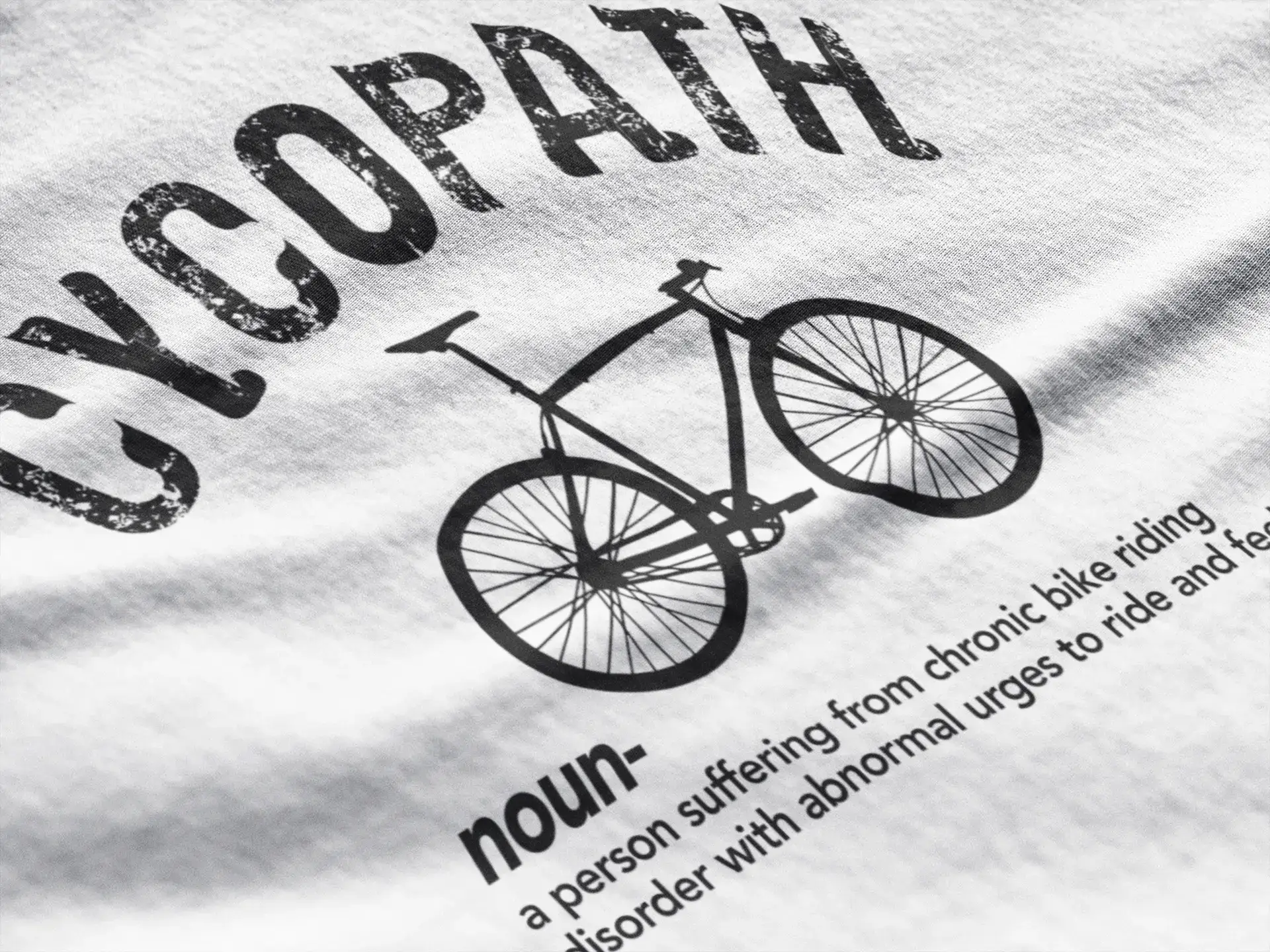 Men's Graphic T-Shirt Cycopath Cycling Theme Eco-Friendly Limited Edition