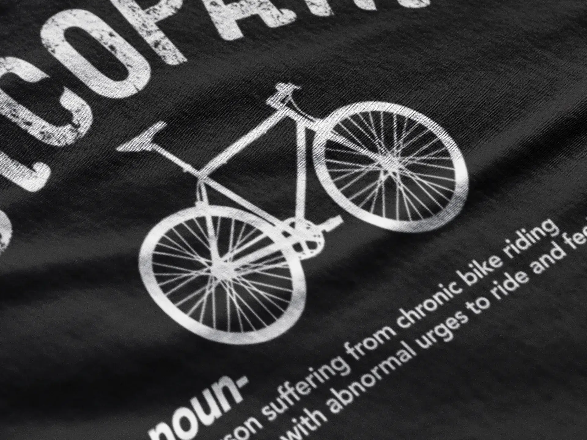 Men's Graphic T-Shirt Cycopath Cycling Theme Eco-Friendly Limited Edition