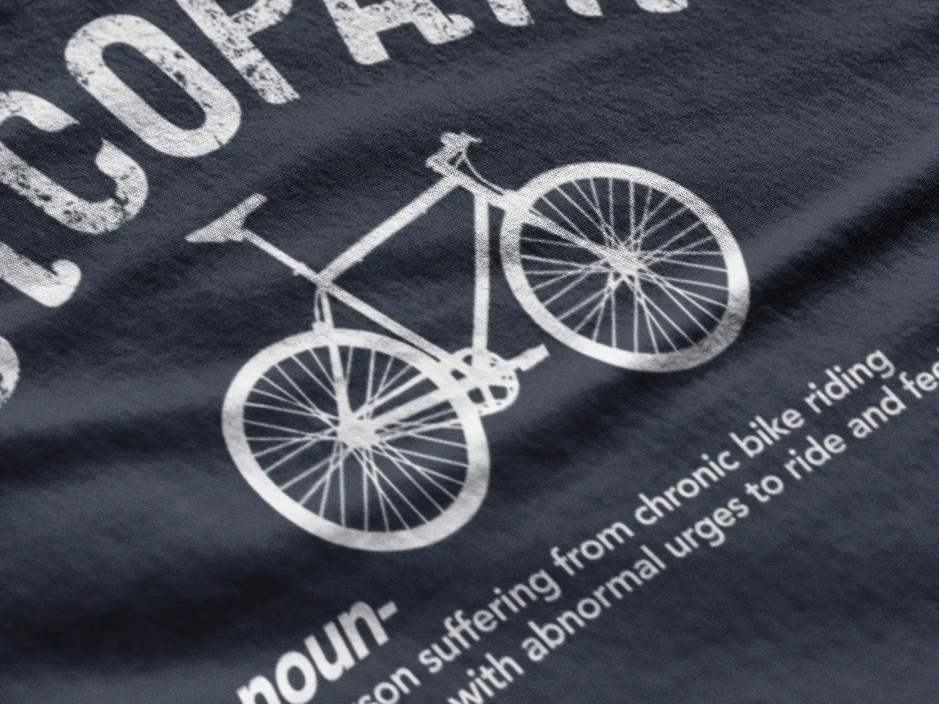 Men's Graphic T-Shirt Cycopath Cycling Theme Eco-Friendly Limited Edition