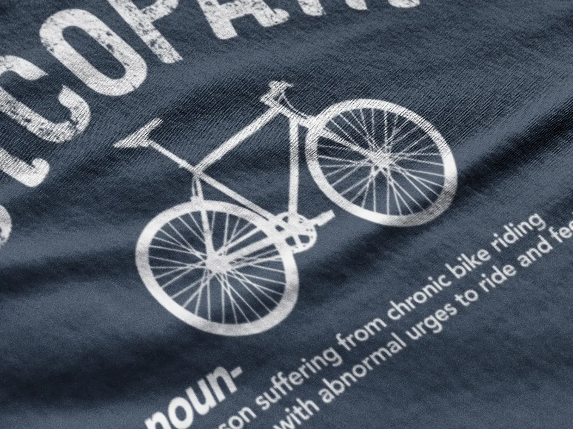 Men's Graphic T-Shirt Cycopath Cycling Theme Eco-Friendly Limited Edition