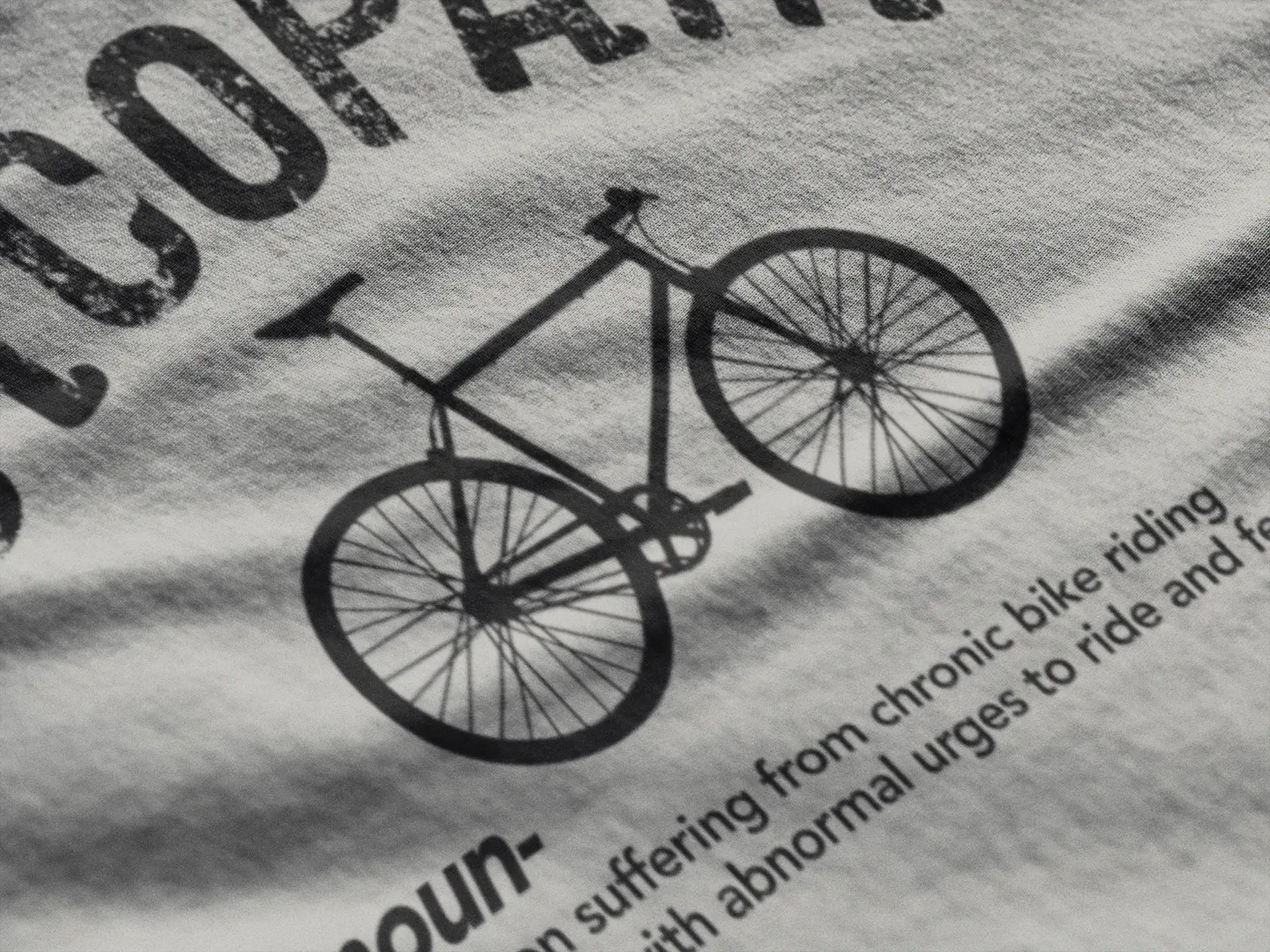 Men's Graphic T-Shirt Cycopath Cycling Theme Eco-Friendly Limited Edition