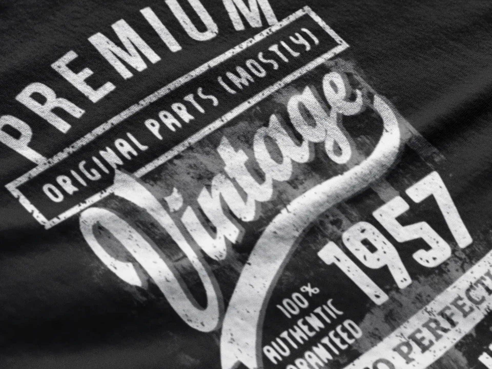 Men's Graphic T-Shirt Original Parts (Mostly) Aged to Perfection 1957 67th