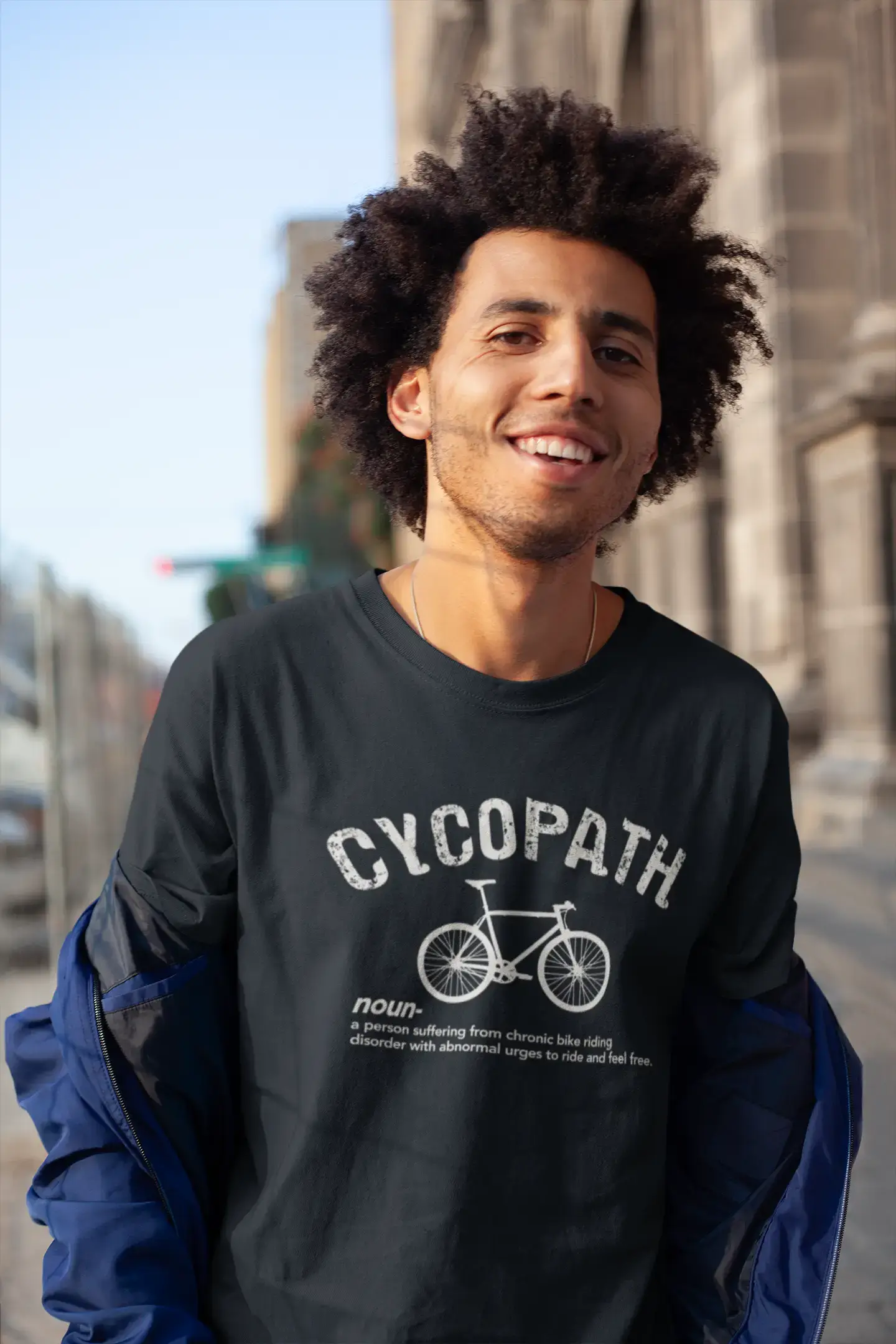 Men's Graphic T-Shirt Cycopath Cycling Theme Eco-Friendly Limited Edition