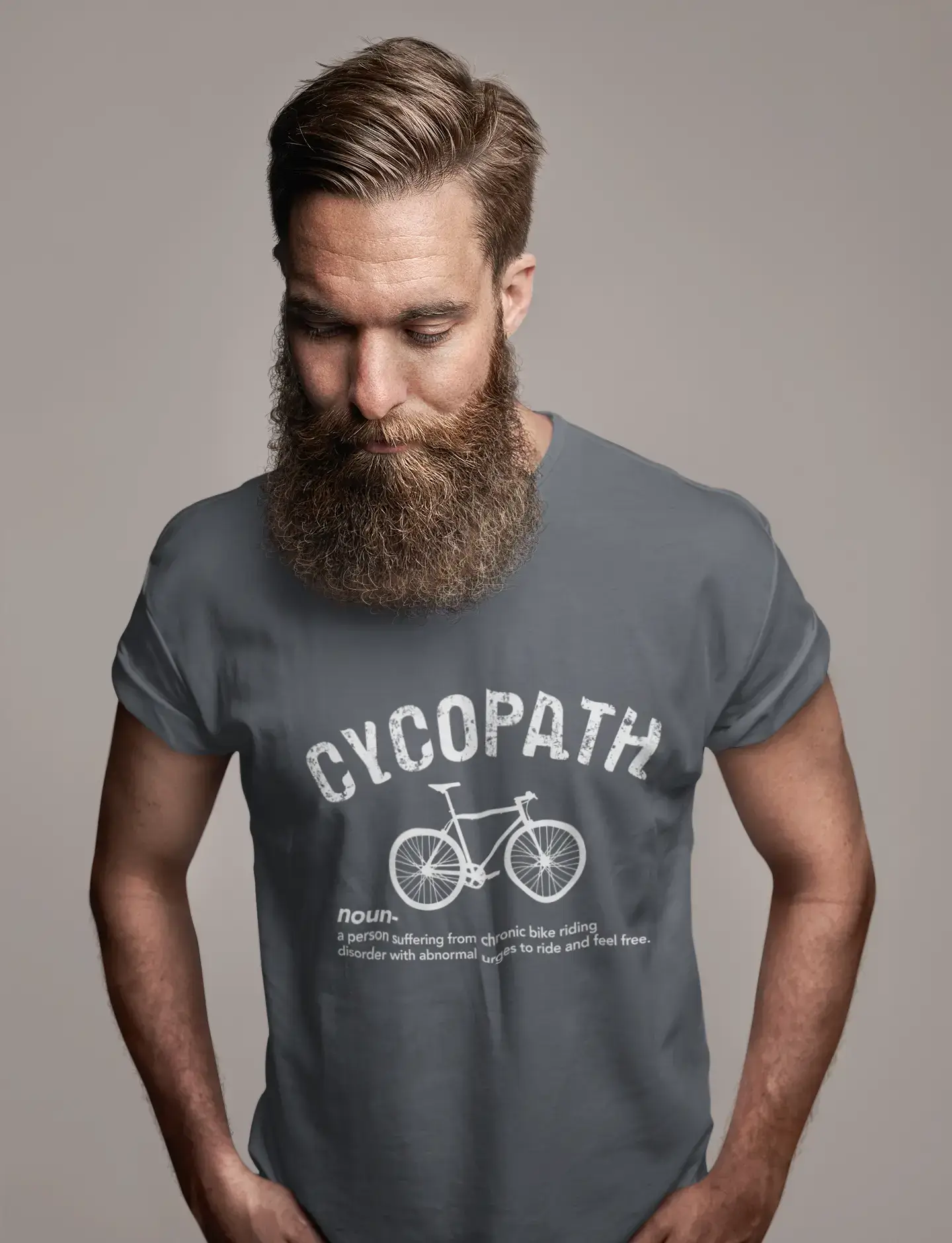 Men's Graphic T-Shirt Cycopath Cycling Theme Eco-Friendly Limited Edition