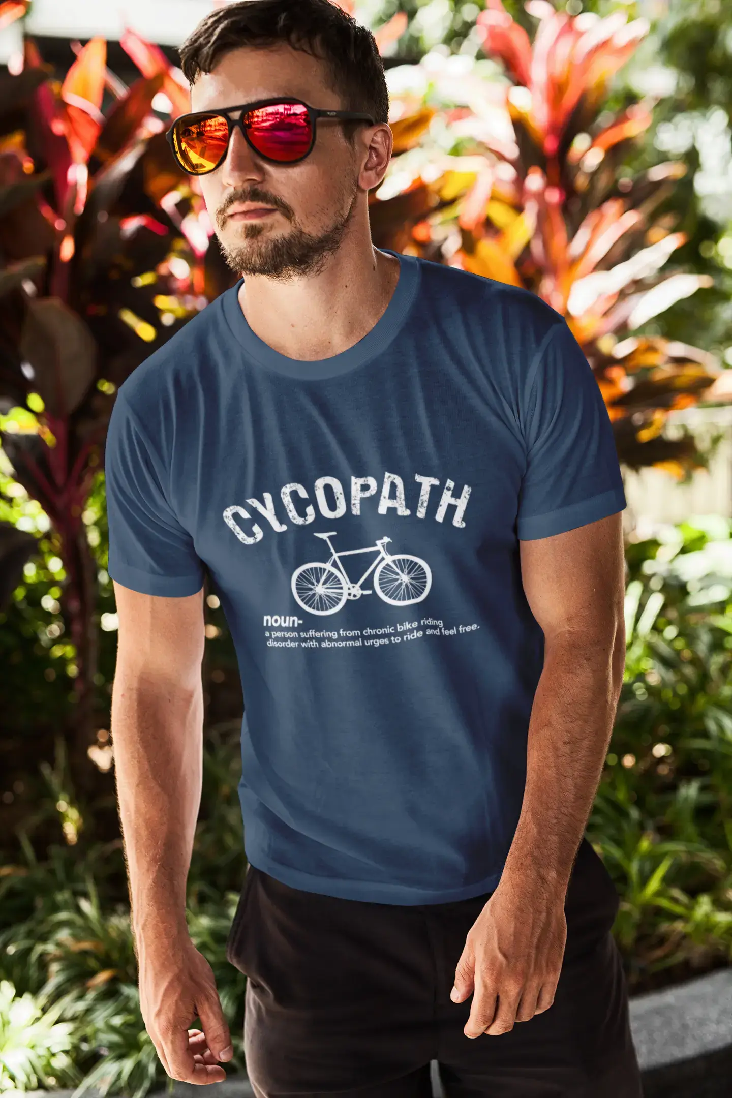 Men's Graphic T-Shirt Cycopath Cycling Theme Eco-Friendly Limited Edition